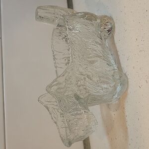 Vintage L.E. Smith Scottie Dog Glass Creamer Dish Server